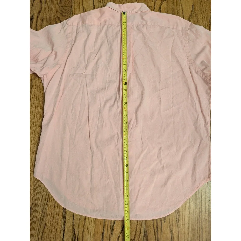 Polo Ralph Lauren Shirt Men's 17 32/33 Pink Oxford Classic Flesh Pony READ DESC